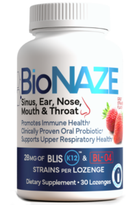 Formulated with BLIS K12 and BL-04, this revolutionary probiotic supplement is designed to support your ear, nose, throat (ENT), and sinus health.