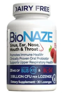 Formulated with BLIS K12 and BL-04, this revolutionary probiotic supplement is designed to support your ear, nose, throat (ENT), and sinus health.