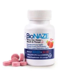 Formulated with BLIS K12 and BL-04, this revolutionary probiotic supplement is designed to support your ear, nose, throat (ENT), and sinus health.